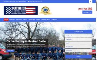 Buffington Brothers Heating & Cooling website