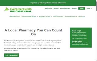 The Pharmacy at Evergreen website