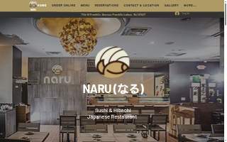Naru Japanese Restaurant website