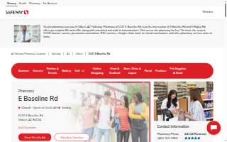 Safeway Pharmacy of Gilbert website