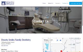 DeSoto Smiles Family Dentistry website