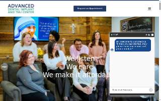 Advanced Dental Implant and TMJ Center of Southaven website