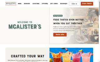 McAlister's Deli of Southaven website
