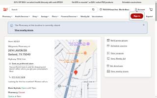 Walgreens of Garland website
