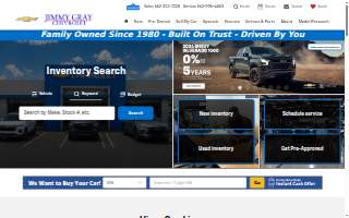 Jimmy Gray Chevrolet website