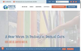 Coastal Pediatric Dental & Anesthesia website