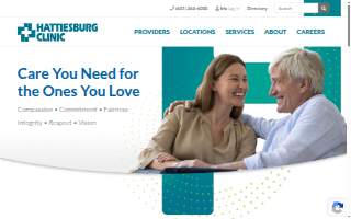 Hattiesburg Clinic Pine Street Primary Care website