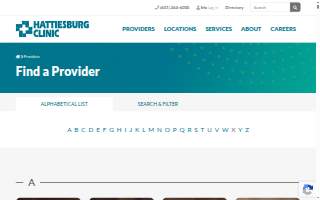 Hattiesburg Clinic Bellevue Family Medicine website