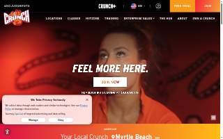 Crunch Fitness - Hattiesburg website