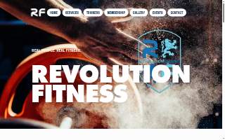 Revolution Fitness website