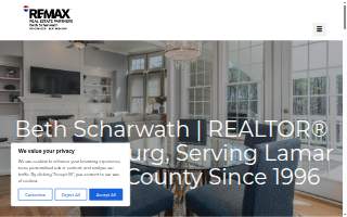 Beth Scharwath | Hattiesburg REALTOR website