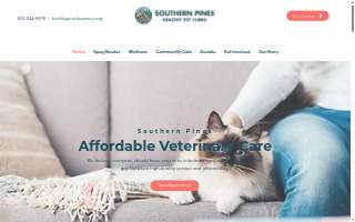 Southern Pines Healthy Pet Clinic - Midtown website