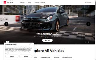 Toyota of Hattiesburg website