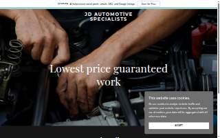 J&D's Automotive website