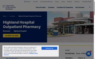 University of Rochester Medicine Pharmacy – Highland Hospital Outpatient Pharmacy website