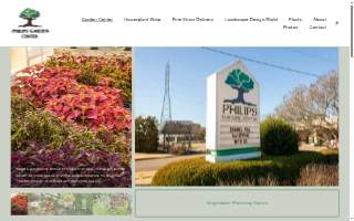 Philips Garden Center website