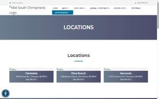 Mid South Chiropractic of Olive Branch website