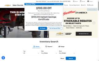 Oakes Chevrolet website