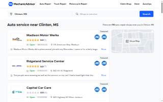 Robinson Auto Repair website