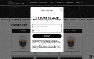 Foxtail Coffee - Hunter Street website