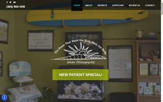 Jones Chiropractic website