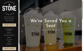 Stone Ground Coffee website