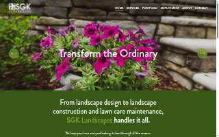 SGK Landscapes of Starkville website