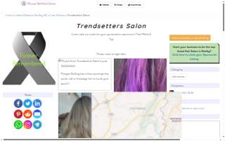 Trendsetters Salon website