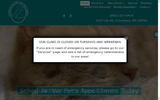 Animal Clinic of Columbus website