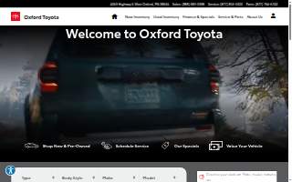 Oxford Toyota website