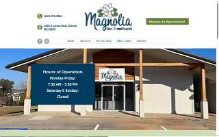 Magnolia Small Animal Hospital website