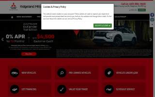 Ridgeland Mitsubishi website