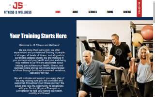 JS Fitness and Wellness website