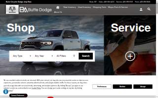 Butte Dodge website