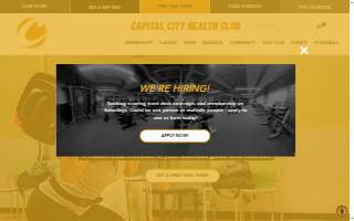 Capital City Health Club website