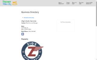Zig's Auto Repair website
