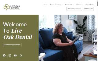 Live Oak Dental website