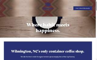 Blue Cup Roastery website