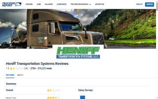 Heniff Transportation Systems, LLC. of Bartow website