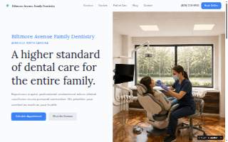 Biltmore Avenue Family Dentistry website