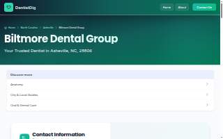Biltmore Dental Group website