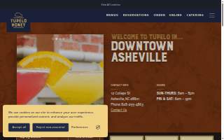 Tupelo Honey Southern Kitchen & Bar of Asheville website