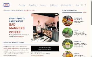Bad Manners Coffee website