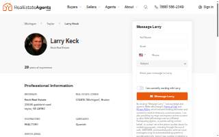 Keck Real Estate website