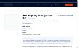 GPM Property Management LLC website