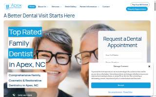 Apex Family Dentistry website