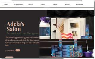 Adela's Salon website