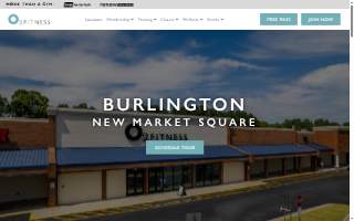 O2 Fitness of Burlington website