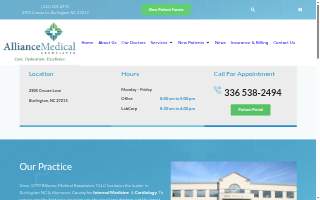 Alliance Medical Associates website