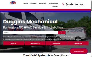 Duggins Mechanical website